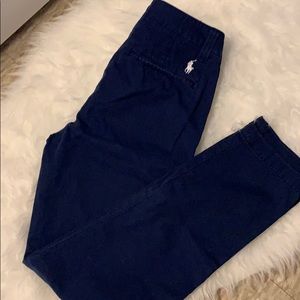 Navy blue polo dress pant